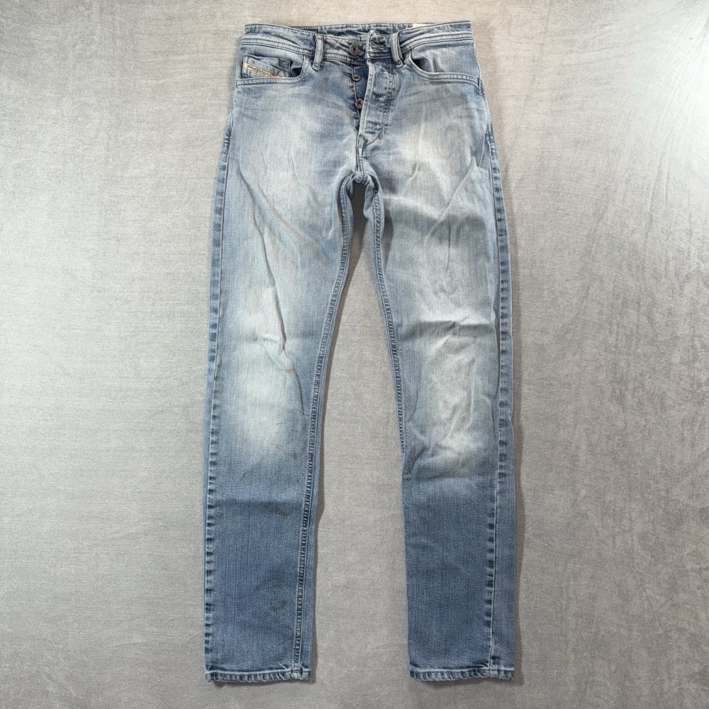 Diesel Jeans‎ Men 28x32 Blue Tazy Slim Carrot Stretch Light Wash Skater 008L5